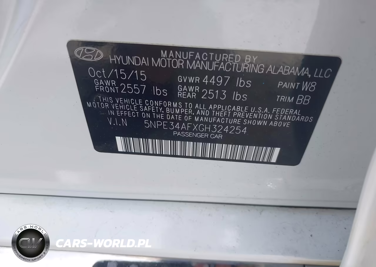 2016 Hyundai Sonata Limited VIN:5NPE34AFXGH324254 - 9