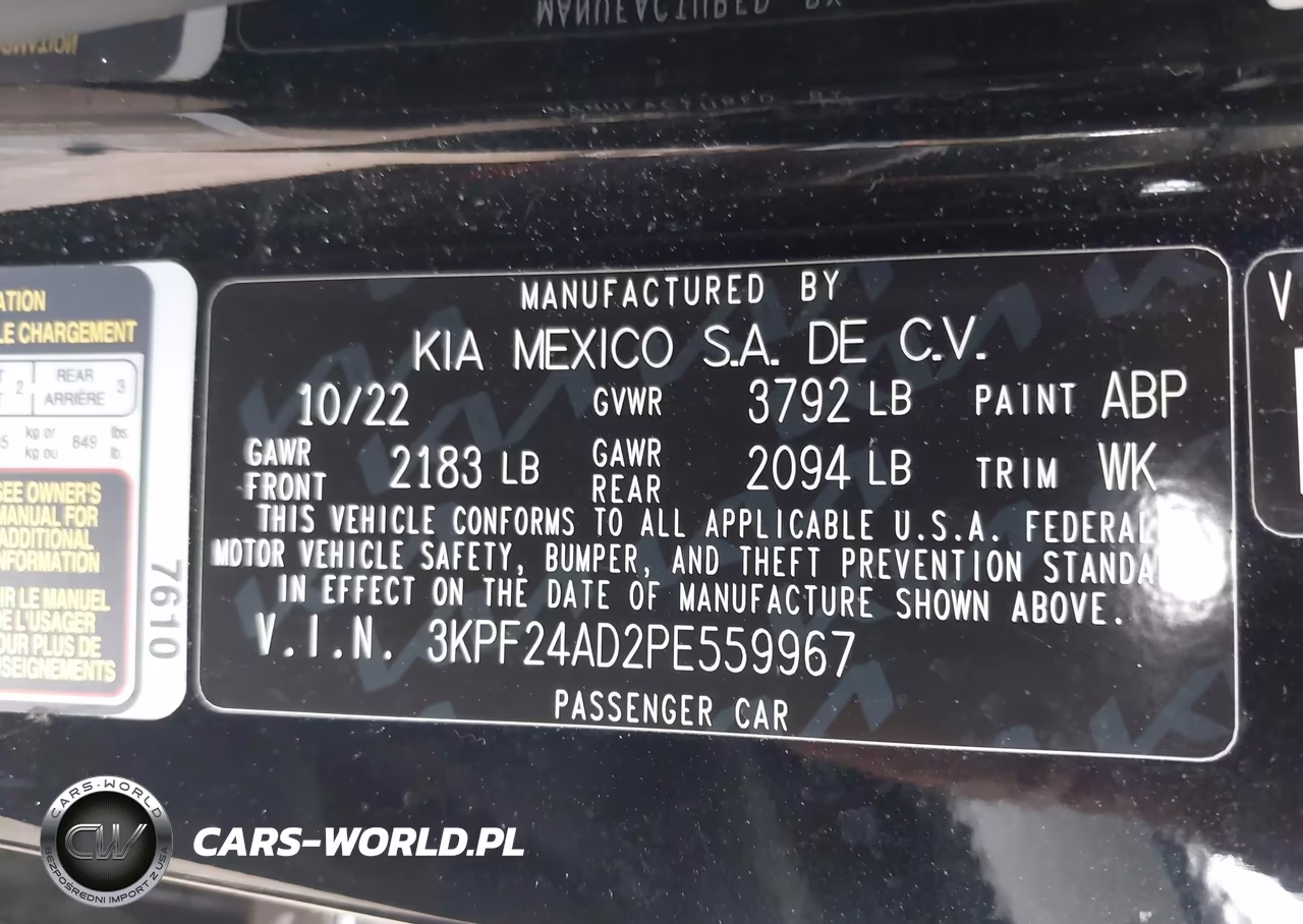 2023 Kia Forte Lxs VIN:3KPF24AD2PE559967 - 9