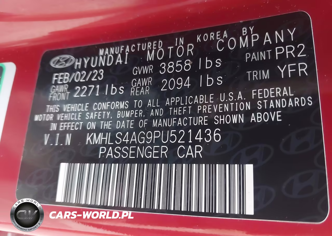 2023 Hyundai Elantra Sel VIN:KMHLS4AG9PU521436 - 9