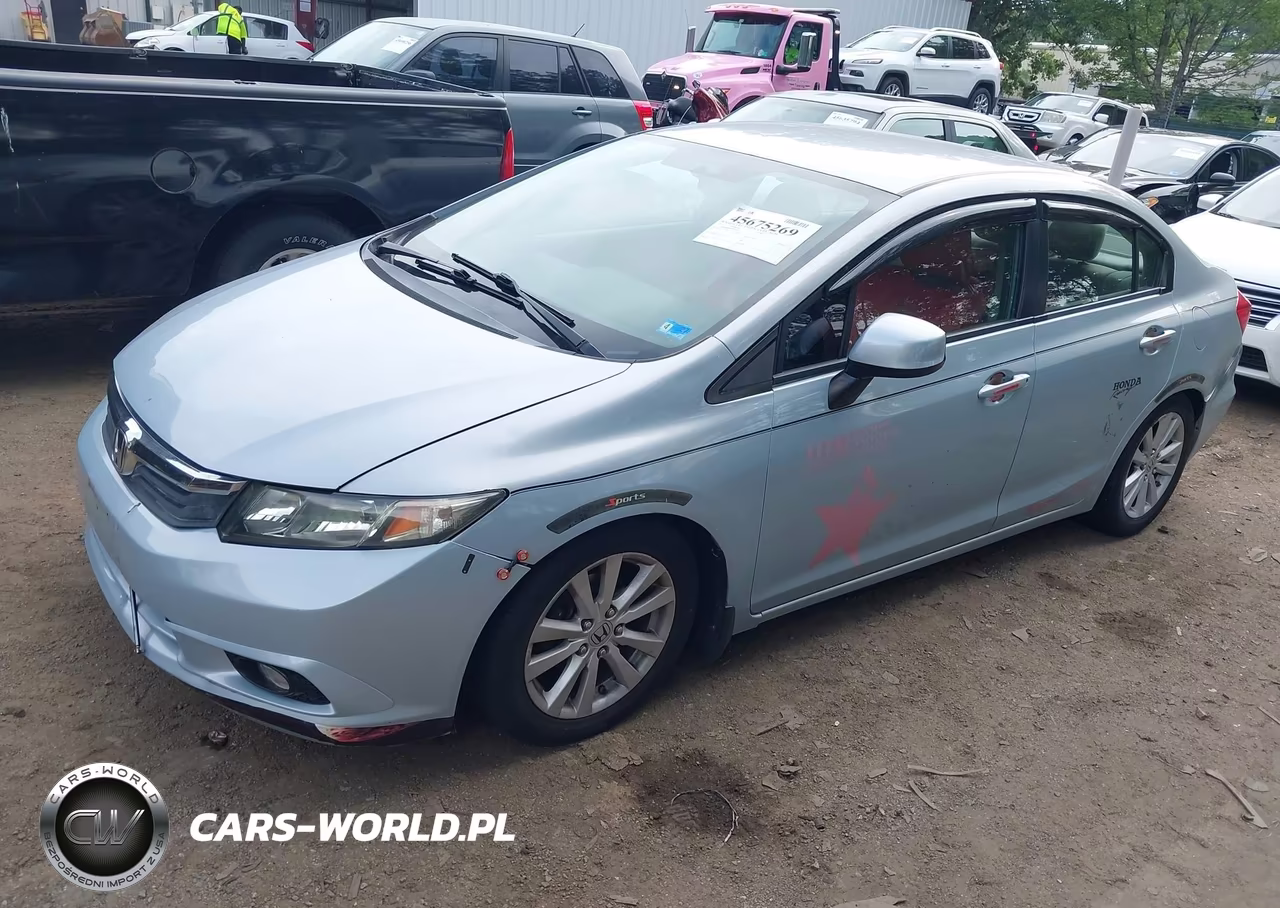 2012 Honda Civic Lx VIN:2HGFB2F58CH593109 - 2
