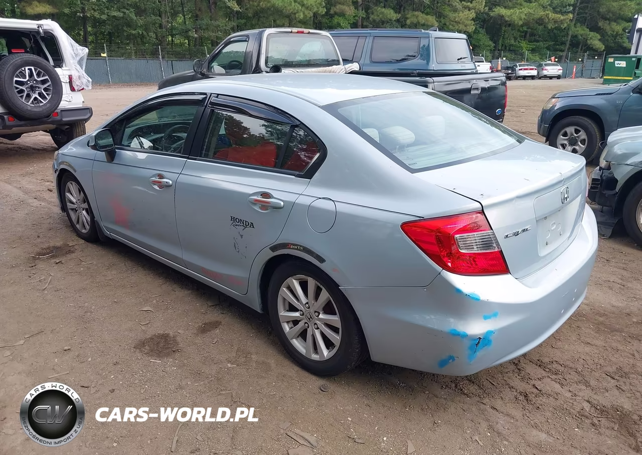 2012 Honda Civic Lx VIN:2HGFB2F58CH593109 - 3