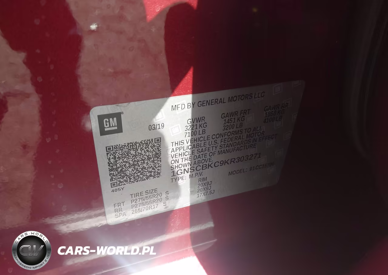 2019 Chevrolet Tahoe Lt VIN:1GNSCBKC9KR303271 - 9