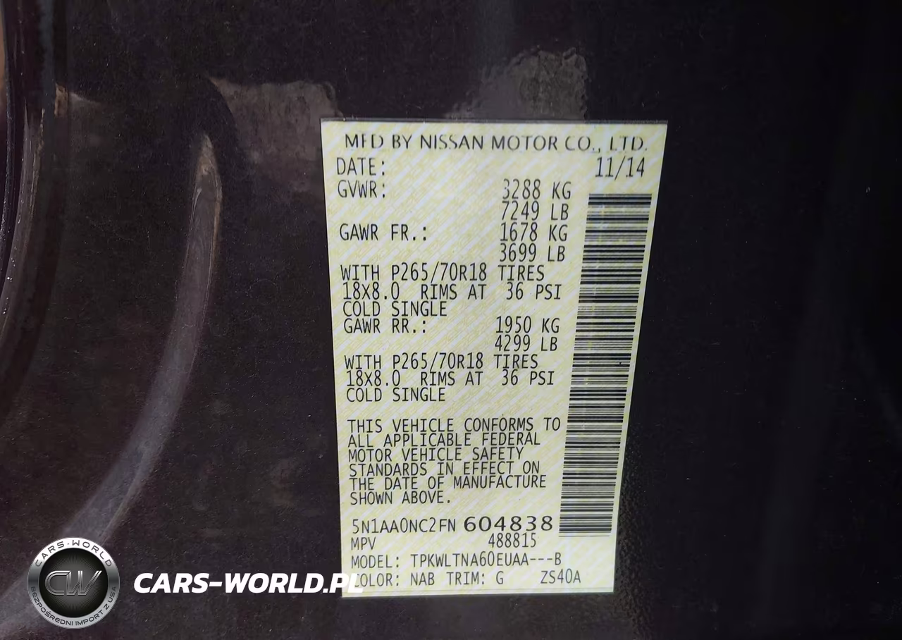 2015 Nissan Armada Platinum-Sl-Sv VIN:5N1AA0NC2FN604838 - 9