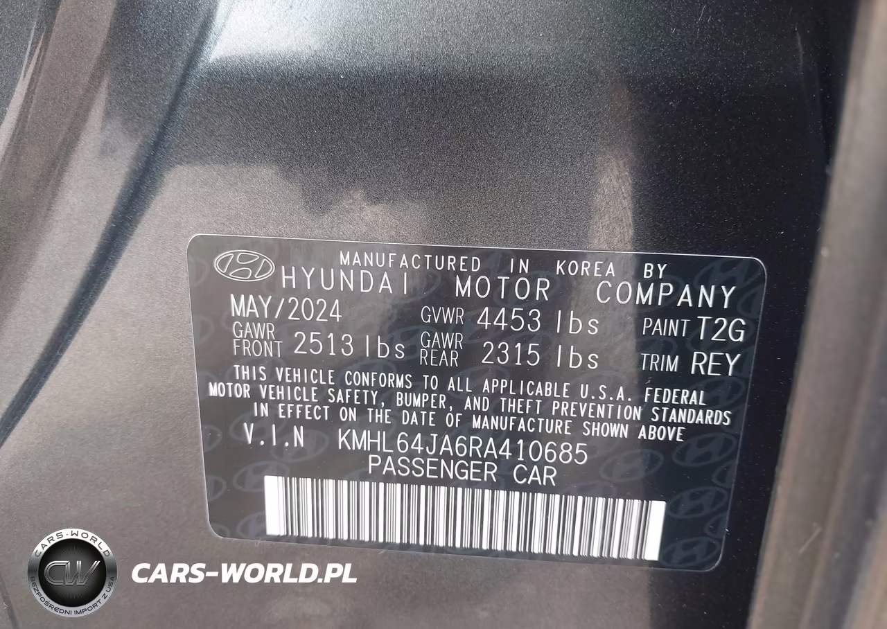 2024 Hyundai Sonata Sel VIN:KMHL64JA6RA410685 - 9