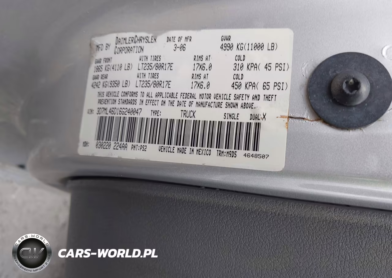 2006 Dodge Ram 3500 Slt-Sport VIN:3D7ML46D16G240047 - 7