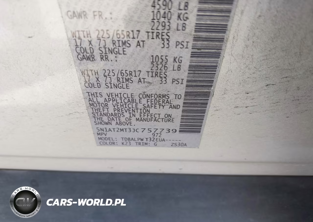 2018 Nissan Rogue S VIN:5N1AT2MT3JC757739 - 9