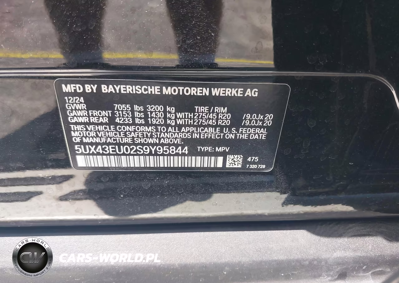 2025 BMW X5 Phev xDrive50E VIN:5UX43EU02S9Y95844 - 9