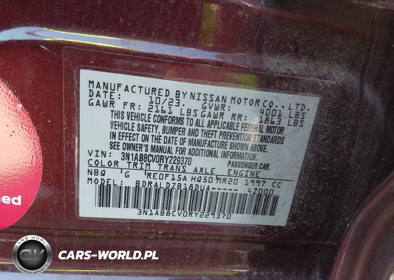 2024 Nissan Sentra Sv Xtronic Cvt VIN:3N1AB8CV0RY229370 - 9