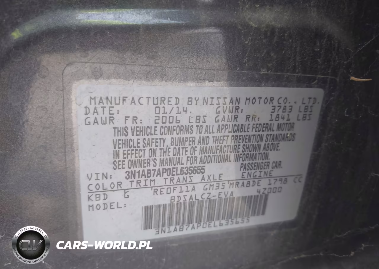 2014 Nissan Sentra S VIN:3N1AB7AP0EL635655 - 9