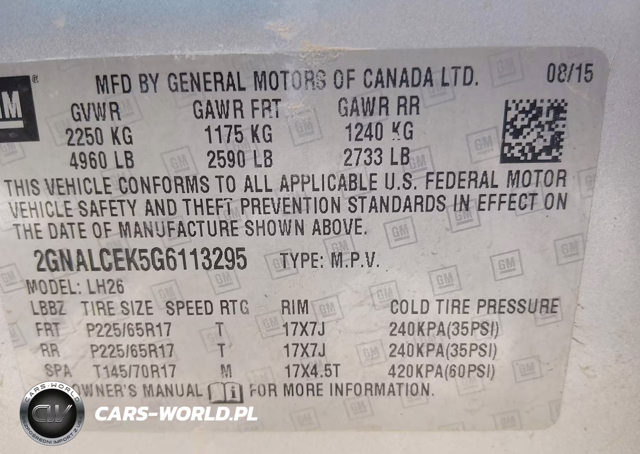 2016 Chevrolet Equinox Lt VIN:2GNALCEK5G6113295 - 9