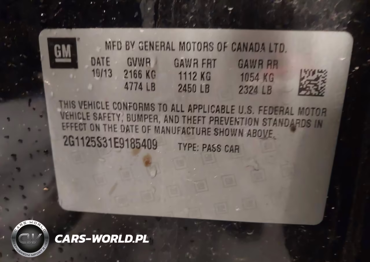 2014 Chevrolet Impala 2Lt VIN:2G1125S31E9185409 - 9