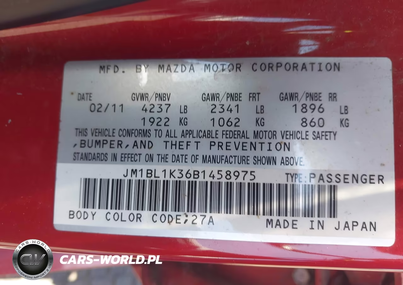 2011 Mazda Mazdaspeed3 Sport VIN:JM1BL1K36B1458975 - 9