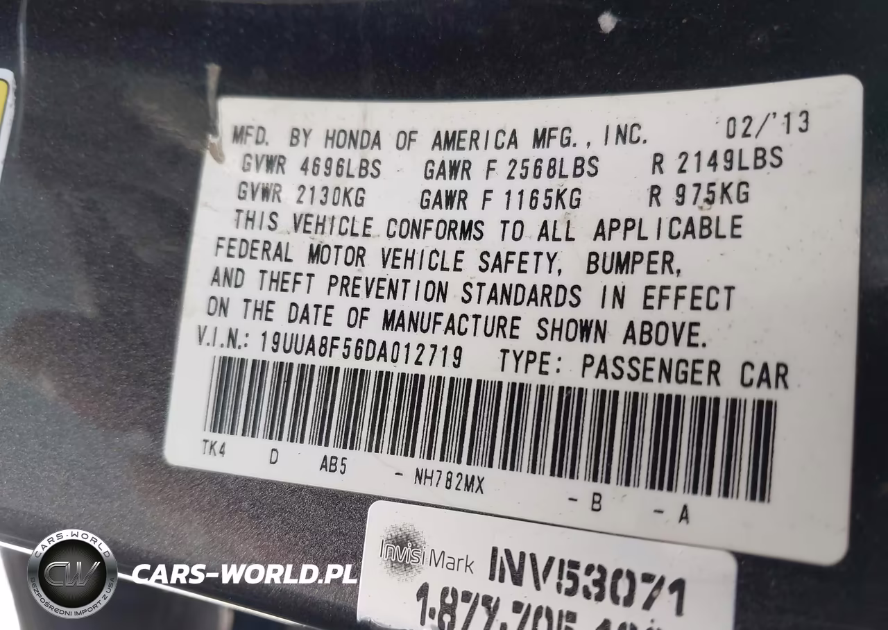 2013 Acura Tl 3.5 VIN:19UUA8F56DA012719 - 9