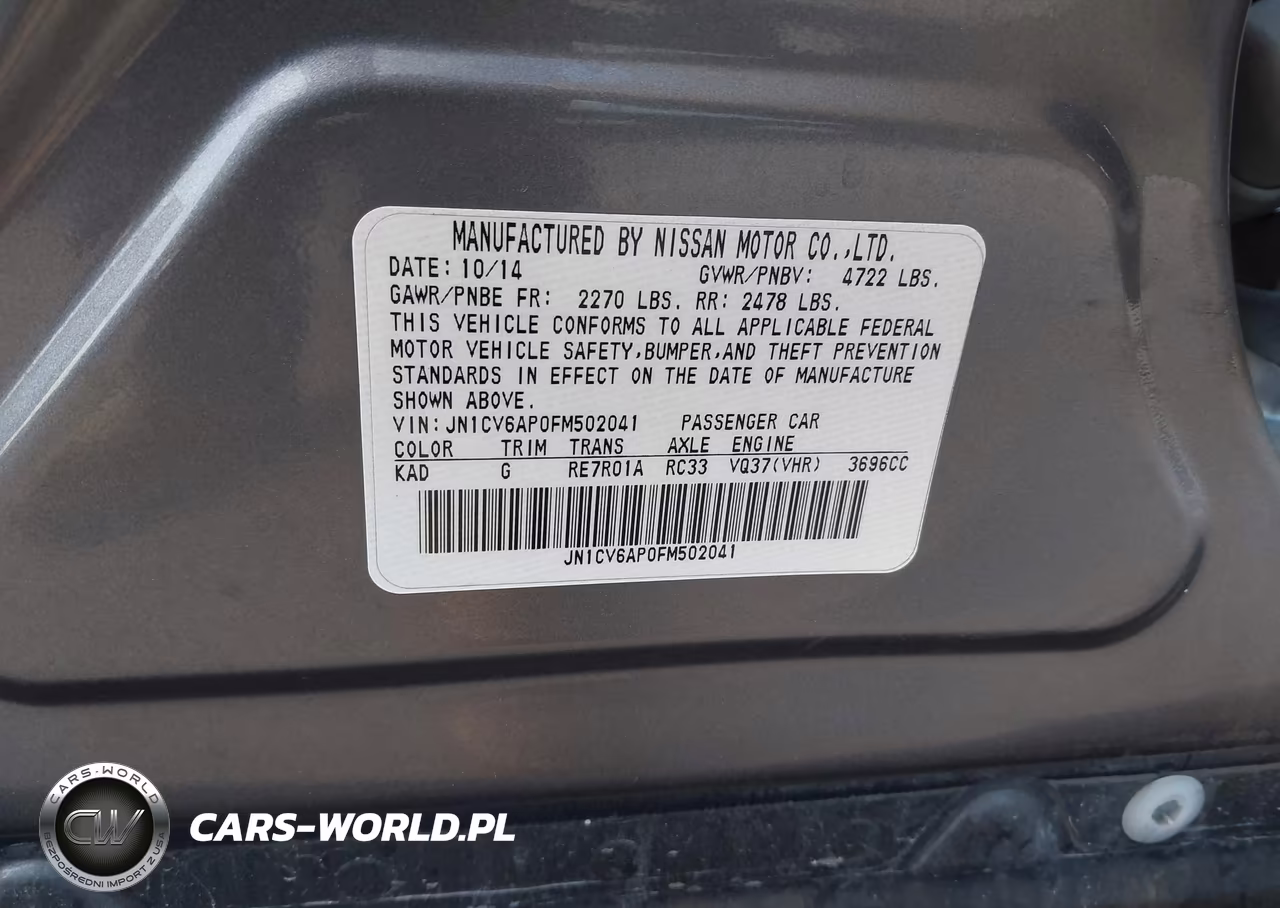 2015 Infiniti Q40 VIN:JN1CV6AP0FM502041 - 9