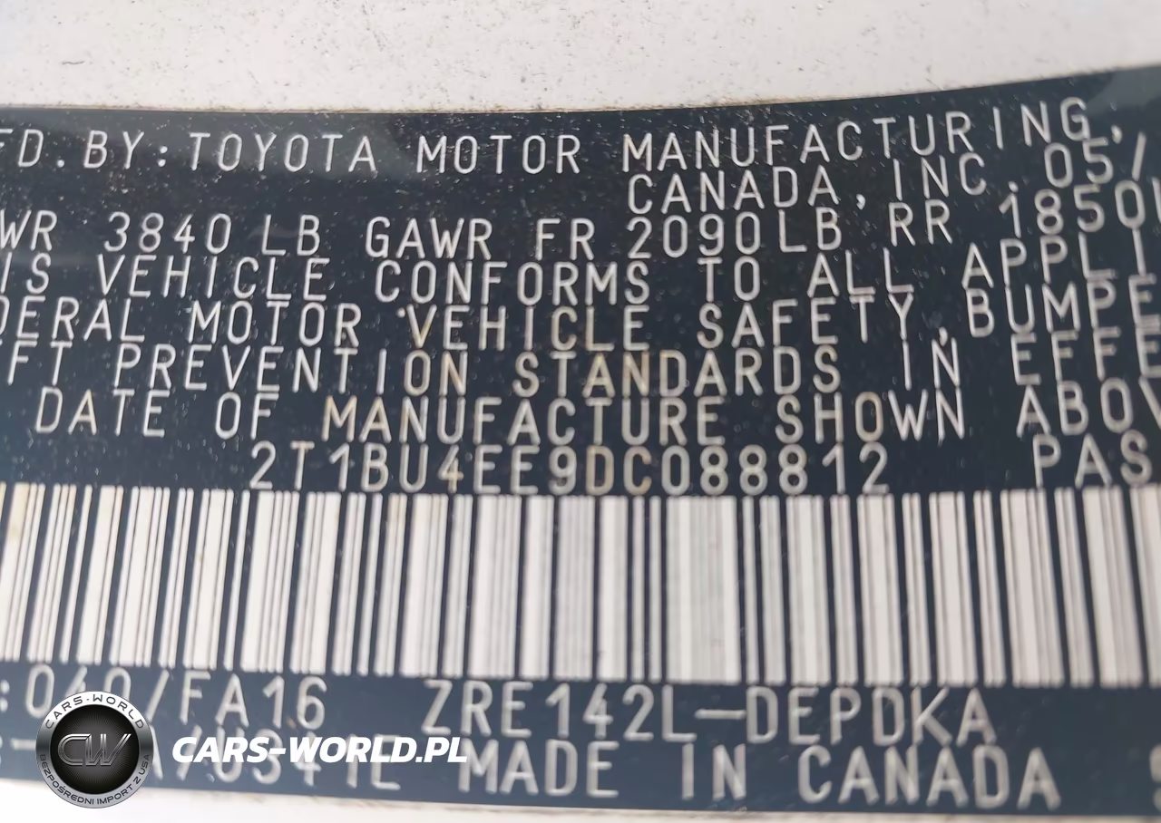 2013 Toyota Corolla L VIN:2T1BU4EE9DC088812 - 9