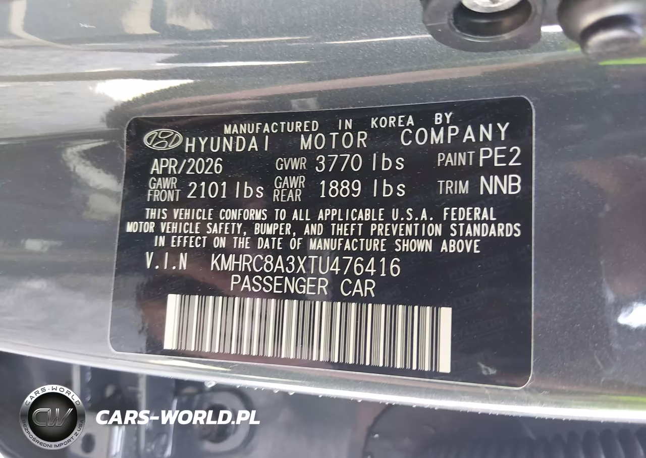 2026 Hyundai Venue Sel VIN:KMHRC8A3XTU476416 - 9