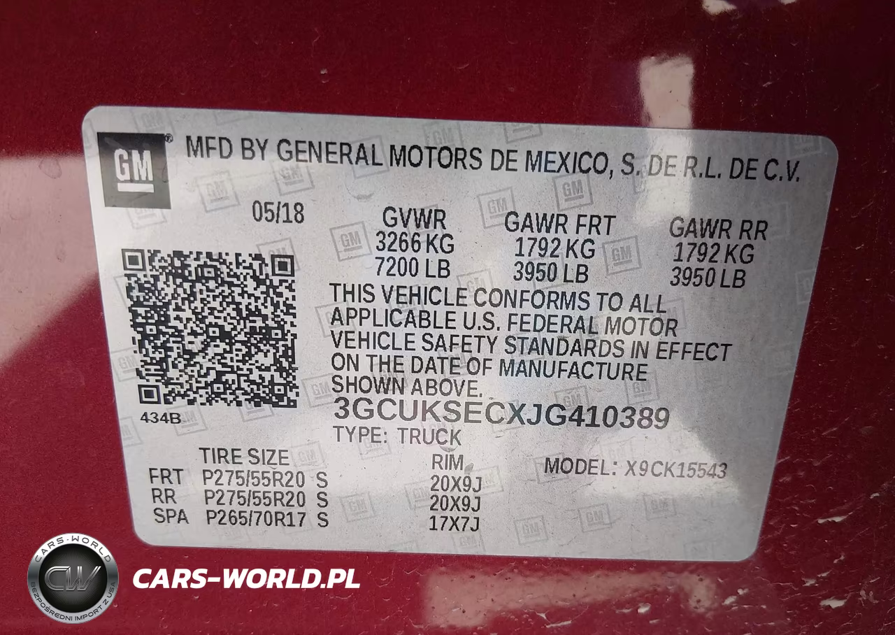 2018 Chevrolet Silverado 1500 2Lz VIN:3GCUKSECXJG410389 - 9