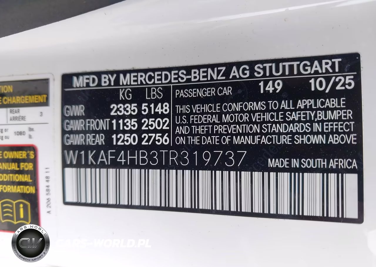 2026 Mercedes-Benz C 300 VIN:W1KAF4HB3TR319737 - 9