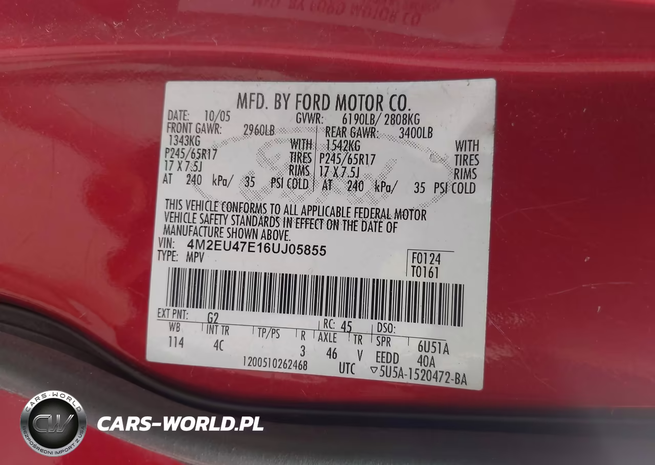 2006 Mercury Mountaineer Luxury VIN:4M2EU47E16UJ05855 - 9