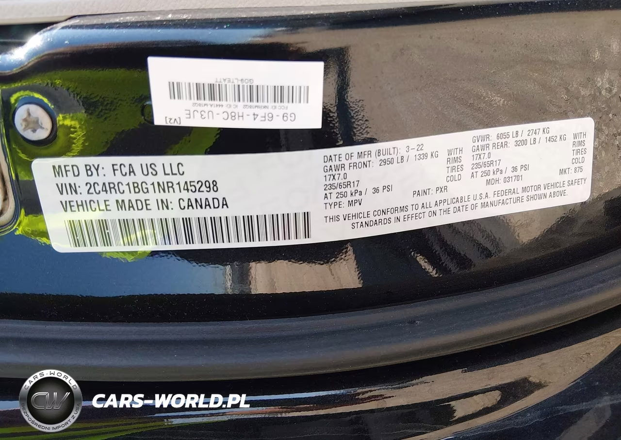 2022 Chrysler Pacifica Touring L VIN:2C4RC1BG1NR145298 - 9
