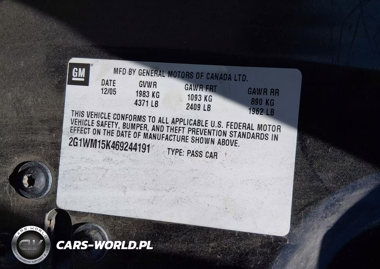 2006 Chevrolet Monte Carlo Lt VIN:2G1WM15K469244191 - 9