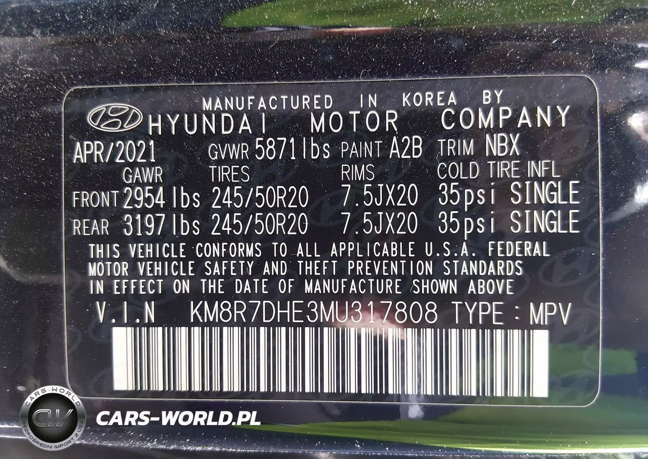 2021 Hyundai Palisade Calligraphy VIN:KM8R7DHE3MU317808 - 9