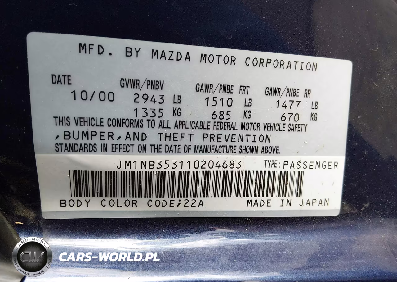 2001 Mazda Mx-5 Miata Ls-Special Edition VIN:JM1NB353110204683 - 9