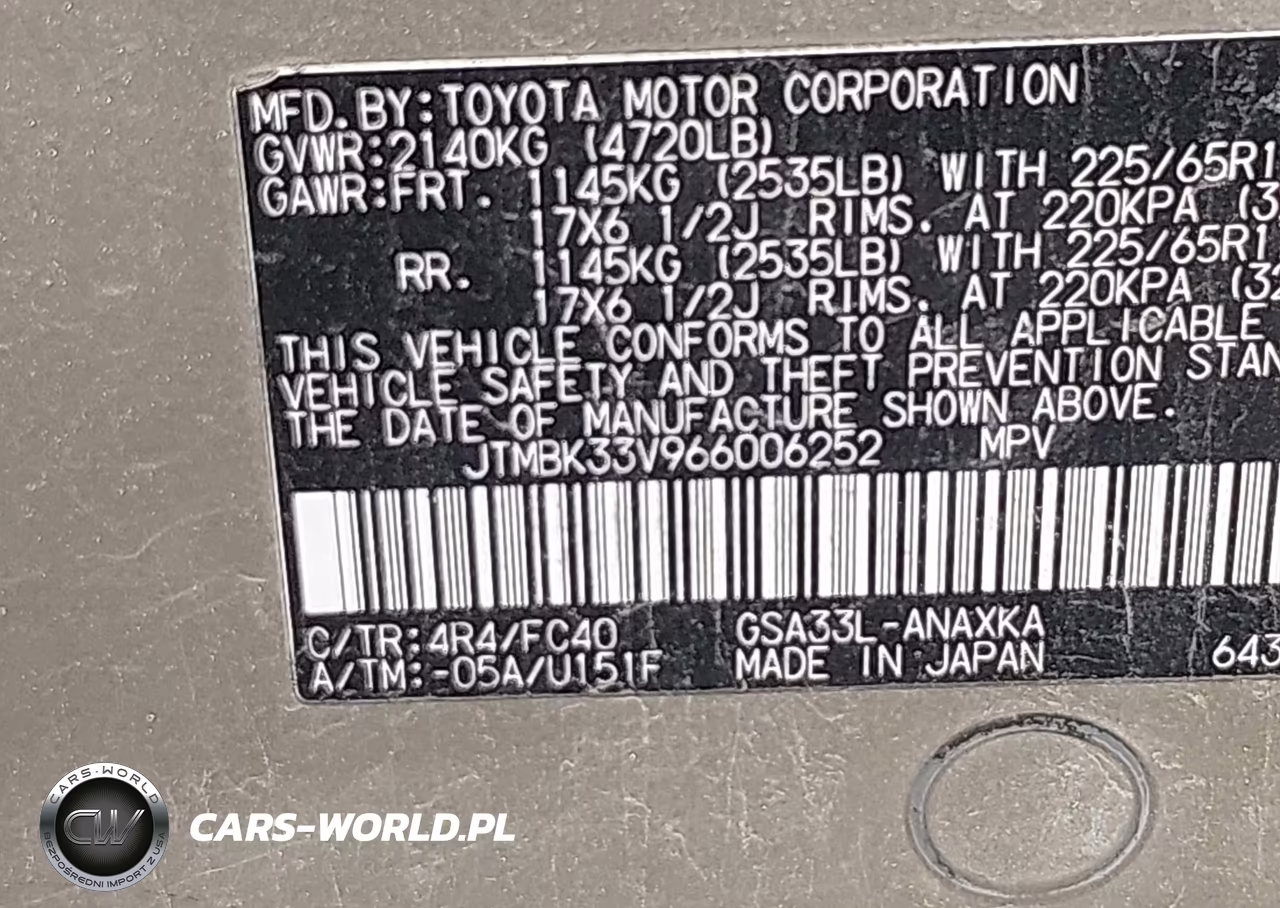 2006 Toyota Rav4 Base V6 VIN:JTMBK33V966006252 - 9