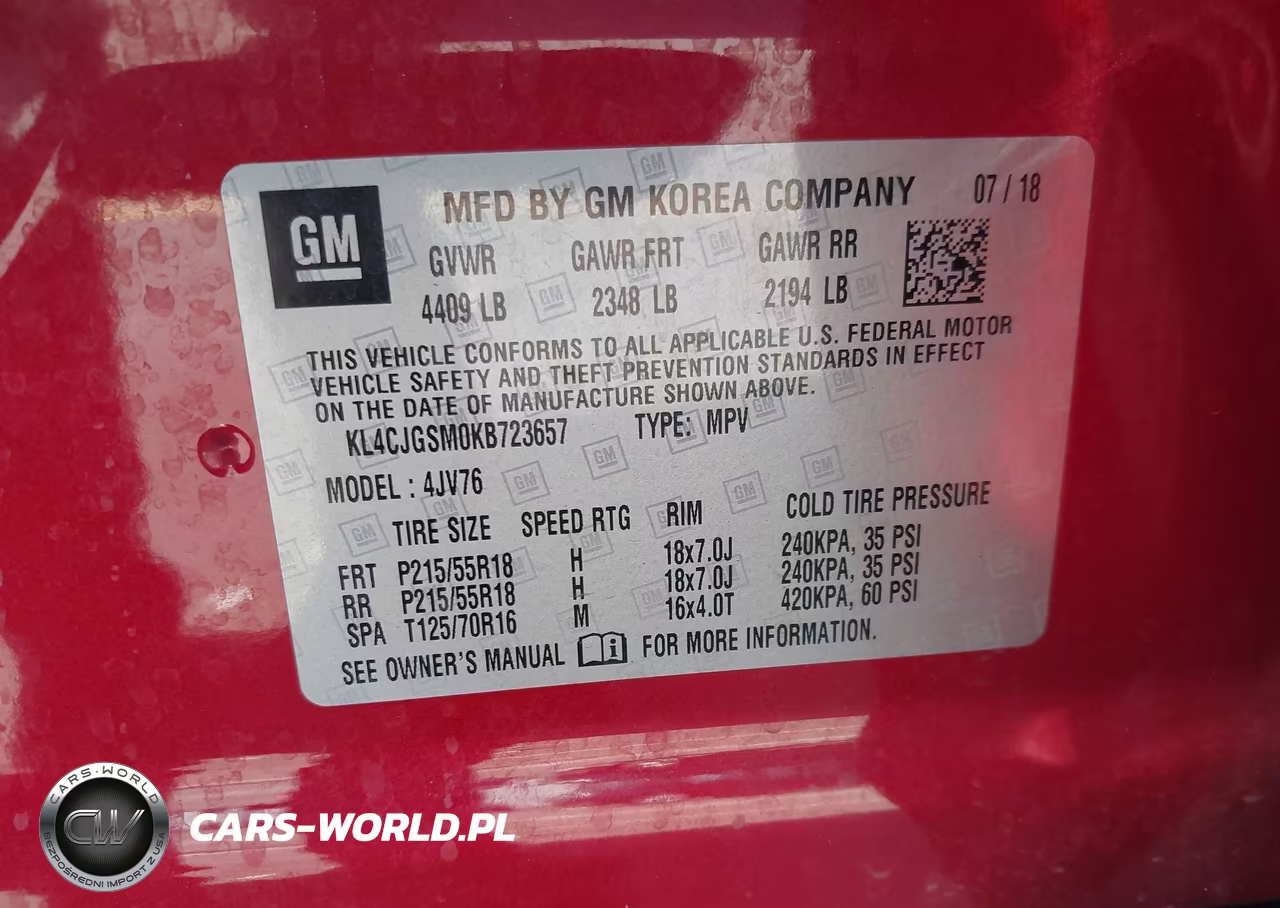 2019 Buick Encore Awd Essence VIN:KL4CJGSM0KB723657 - 9