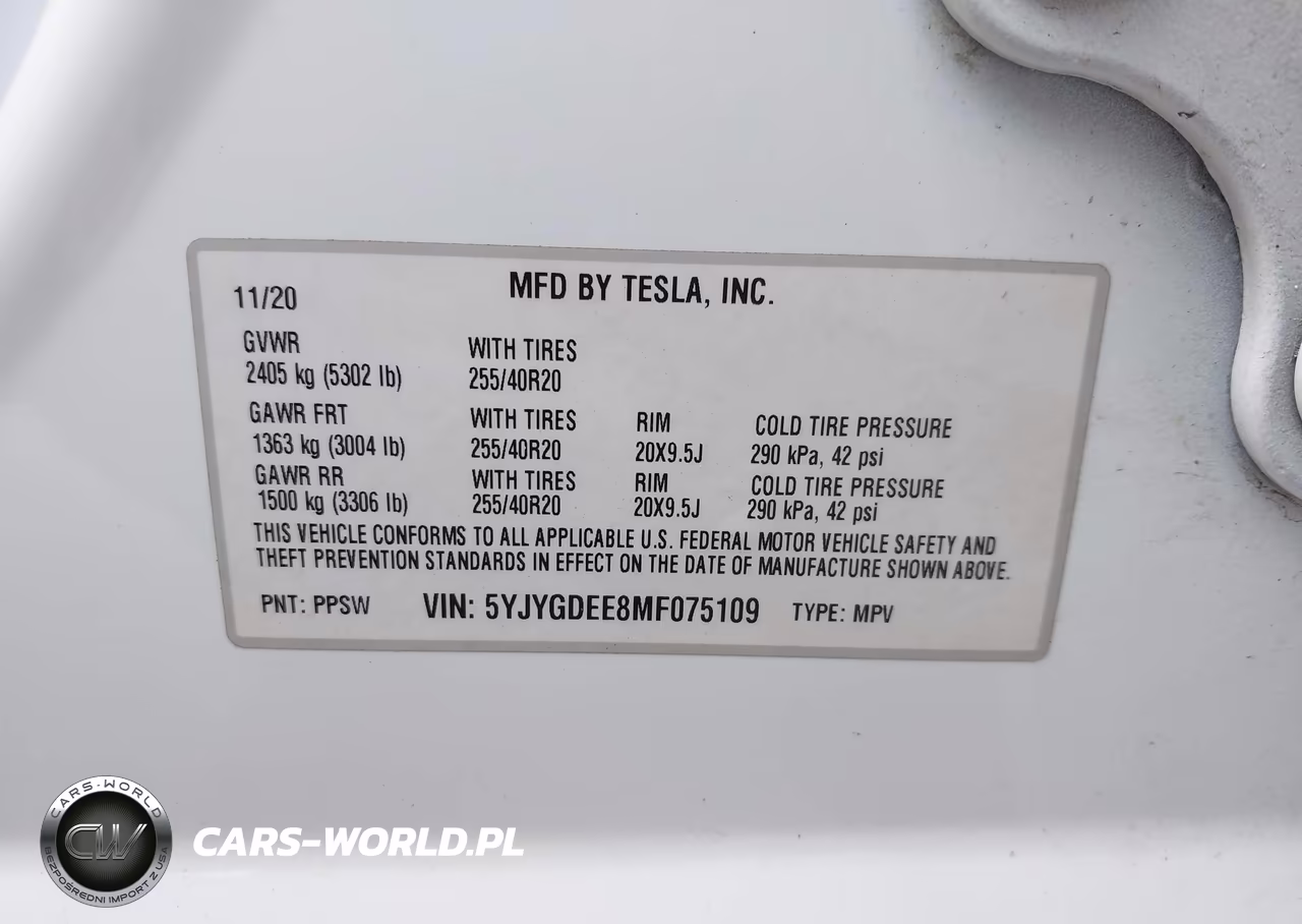 2021 Tesla Model Y Long Range Dual Motor All-Wheel Drive VIN:5YJYGDEE8MF075109 - 9