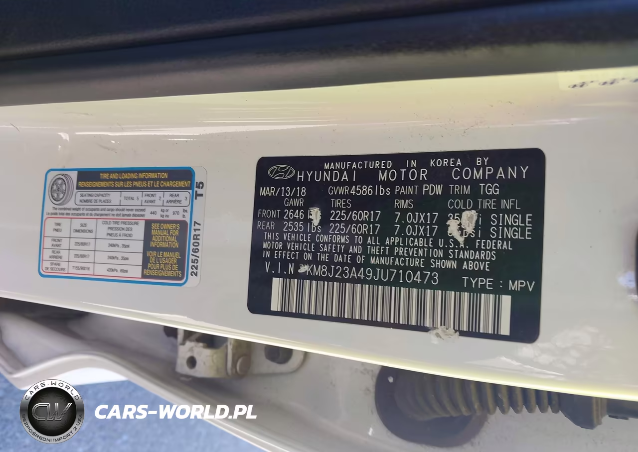 2018 Hyundai Tucson Se VIN:KM8J23A49JU710473 - 9