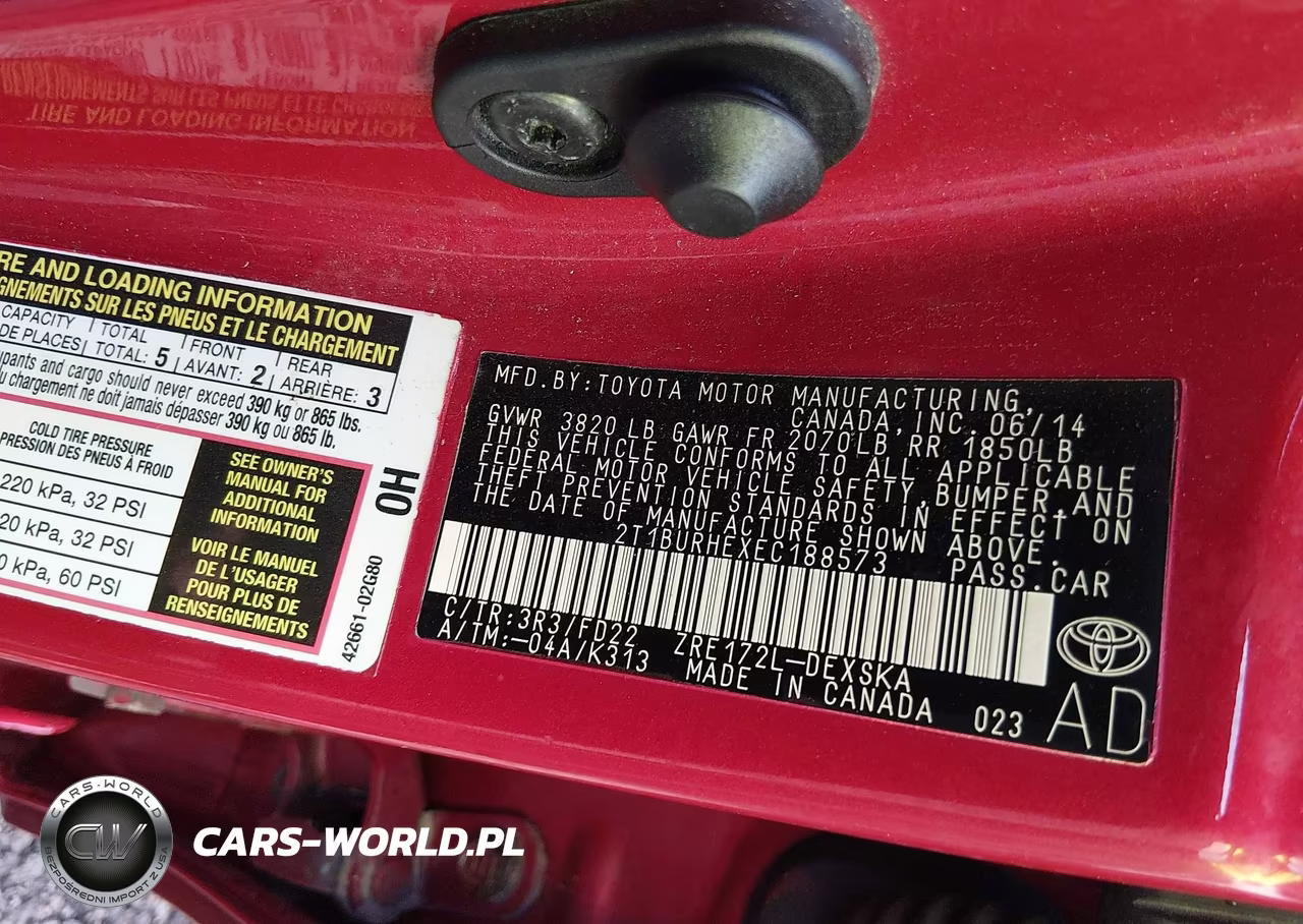 2014 Toyota Corolla S Plus VIN:2T1BURHEXEC188573 - 9