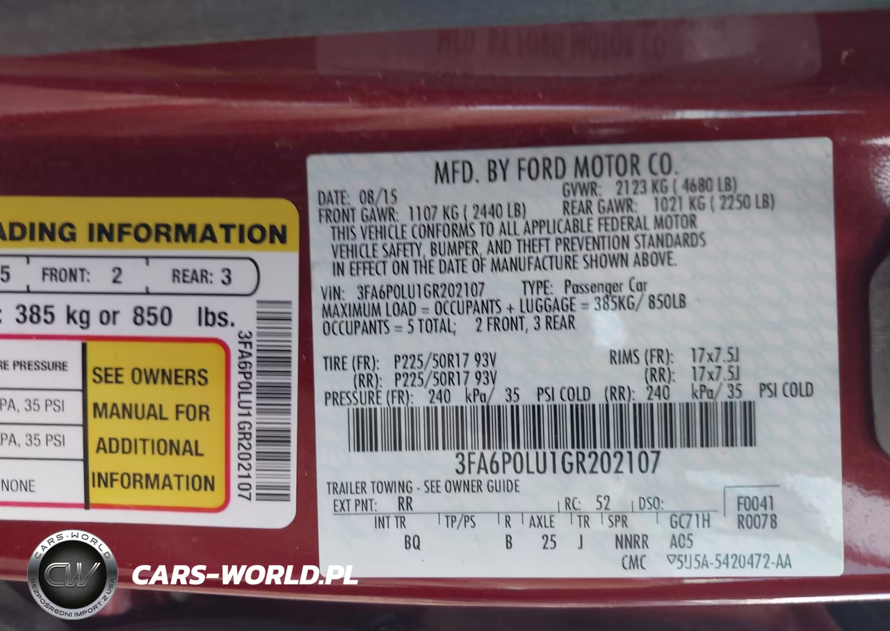 2016 Ford Fusion Hybrid Se VIN:3FA6P0LU1GR202107 - 9