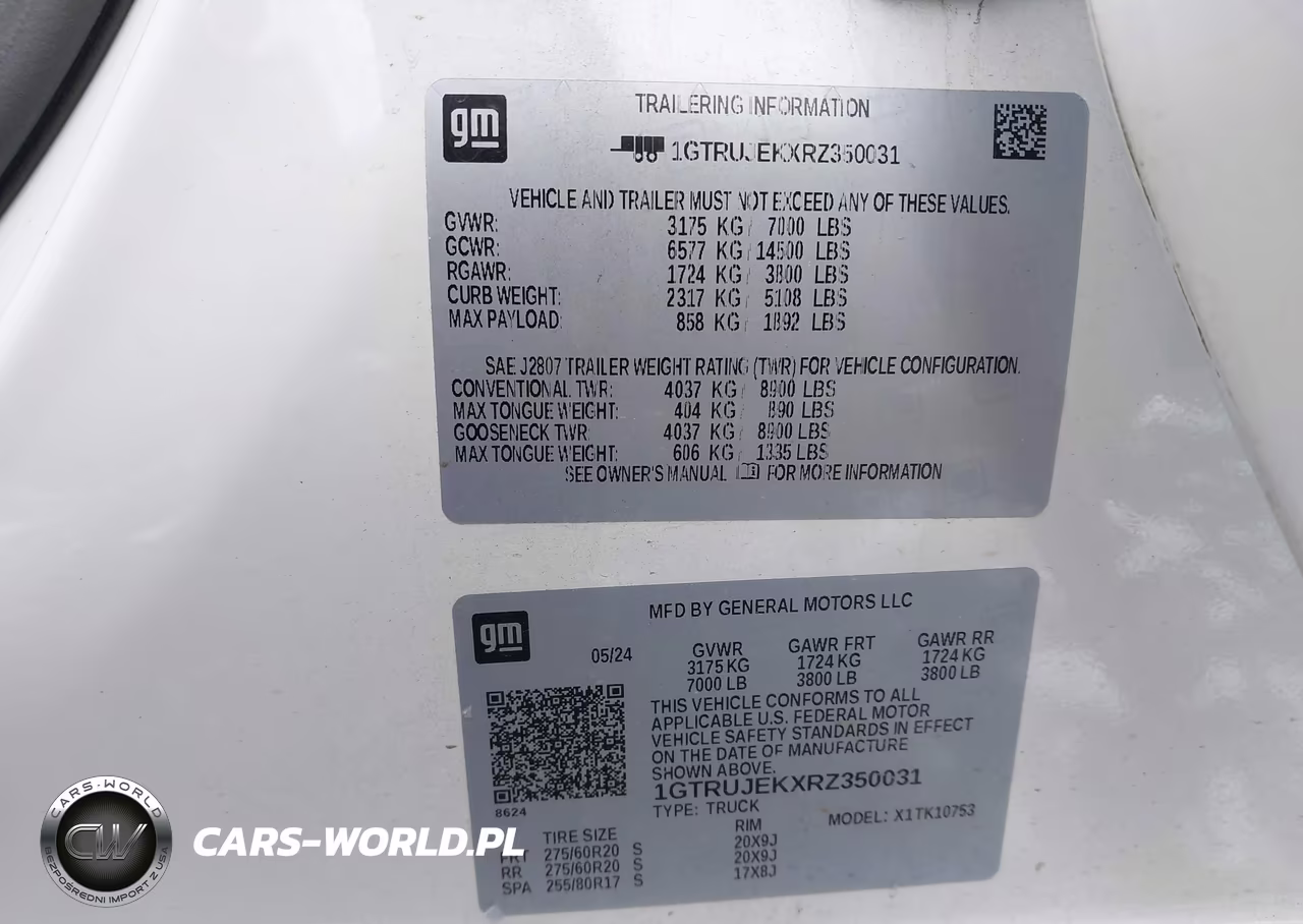 2024 GMC Sierra 1500 4Wd Standard Box Elevation With 3Vl VIN:1GTRUJEKXRZ350031 - 9