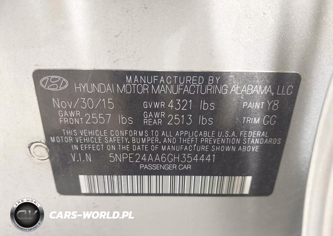 2016 Hyundai Sonata Eco VIN:5NPE24AA6GH354441 - 9