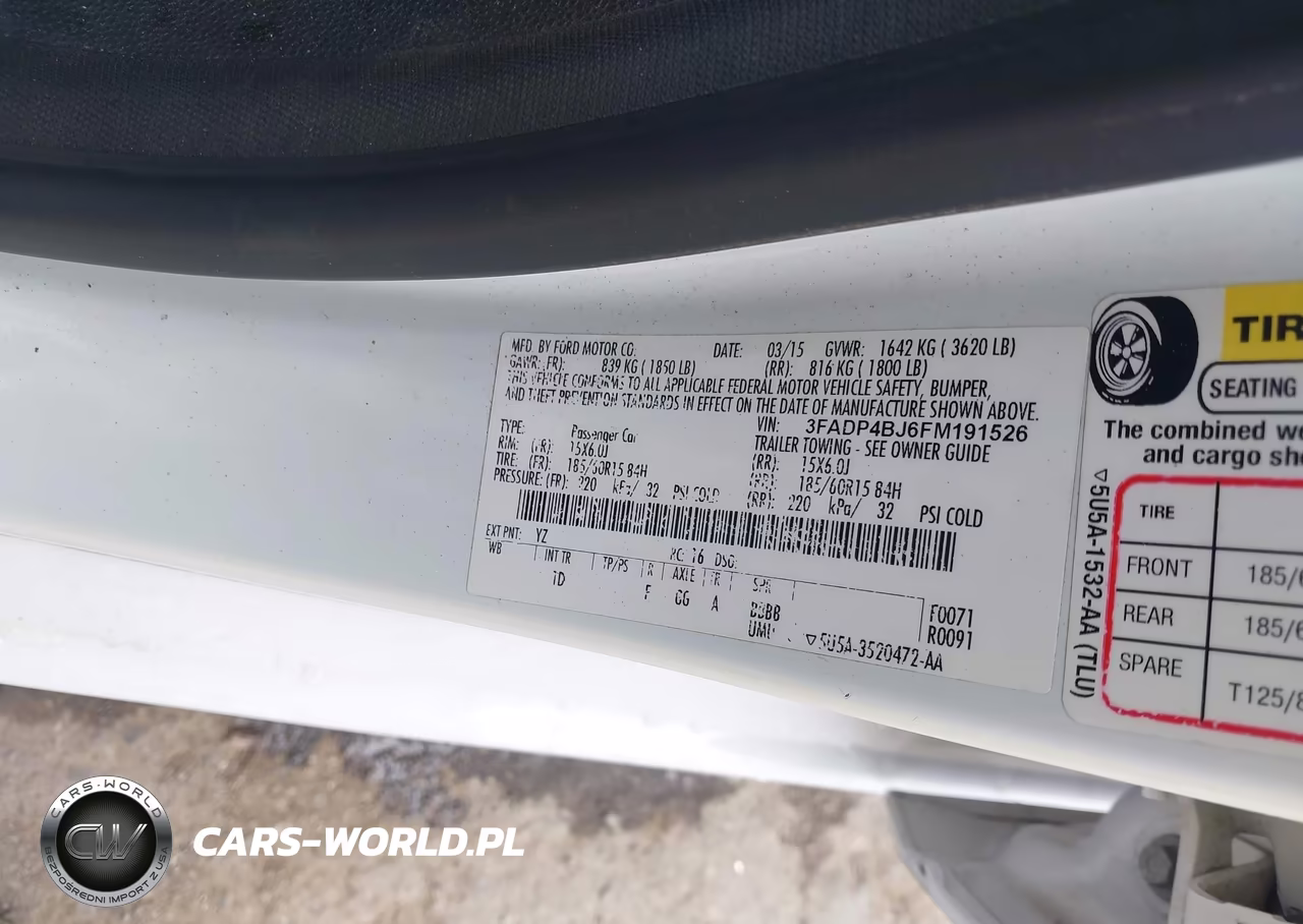2015 Ford Fiesta Se VIN:3FADP4BJ6FM191526 - 9