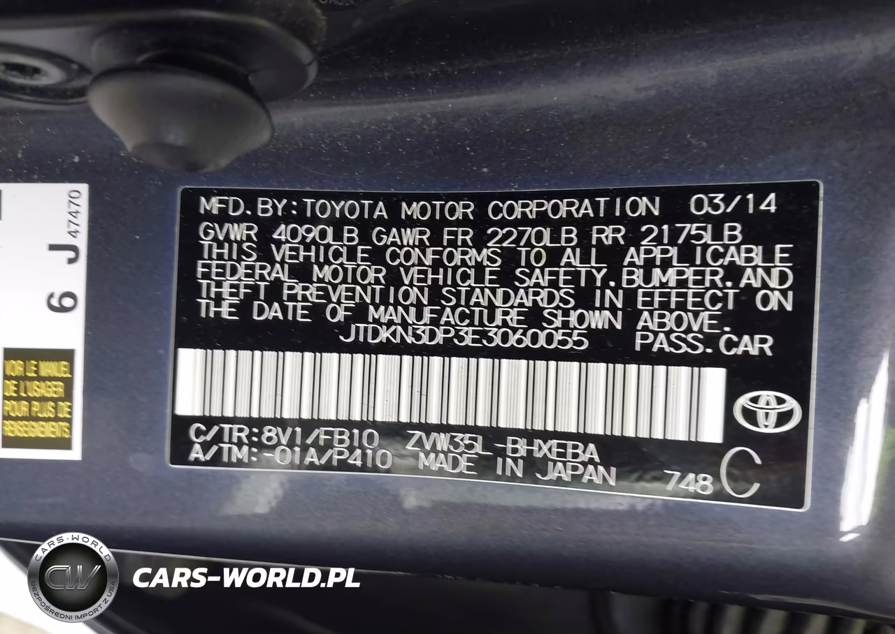2014 Toyota Prius Plug-In VIN:JTDKN3DP3E3060055 - 9
