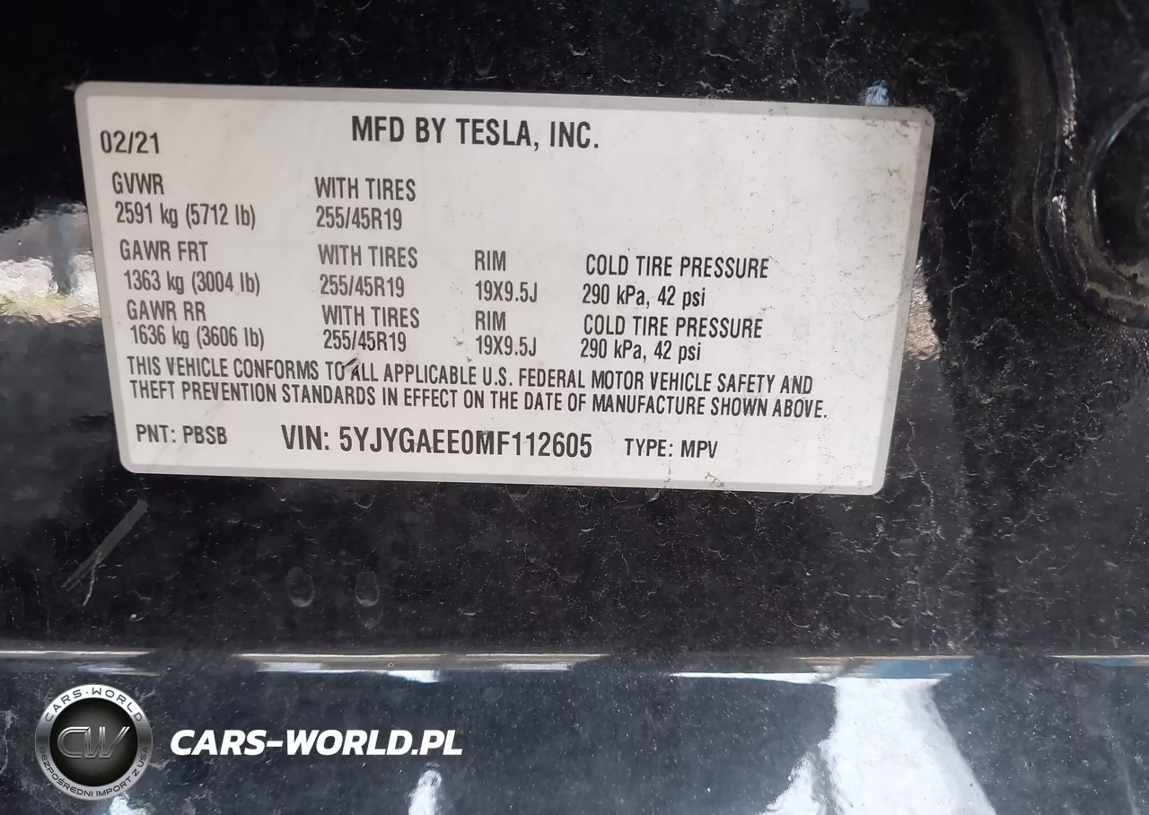 2021 Tesla Model Y Long Range Dual Motor All-Wheel Drive VIN:5YJYGAEE0MF112605 - 9