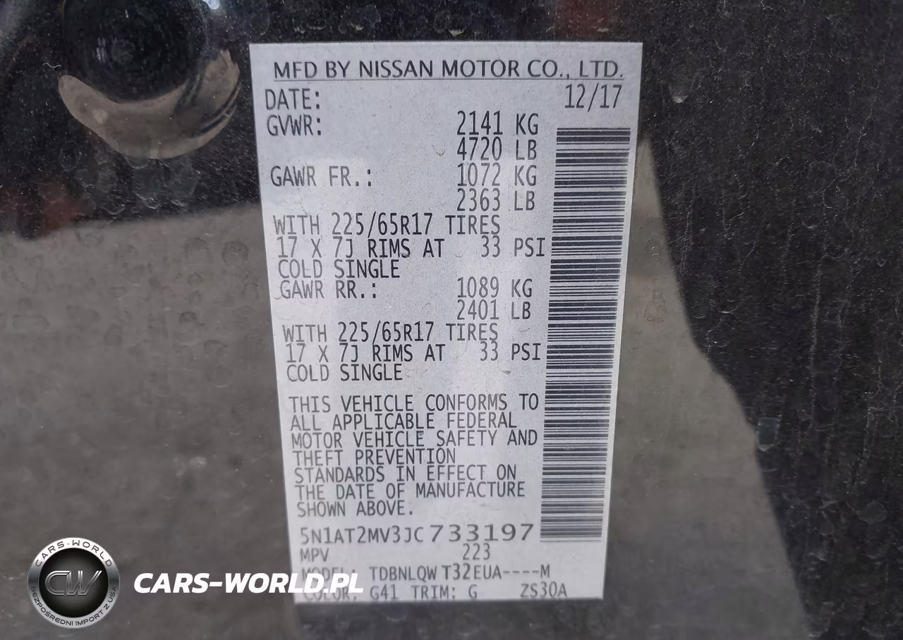 2018 Nissan Rogue Sv VIN:5N1AT2MV3JC733197 - 9