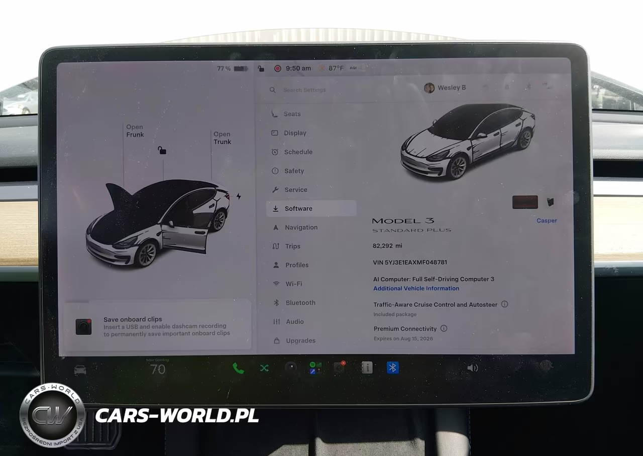 2021 Tesla Model 3 Standard Range Plus Rear-Wheel Drive VIN:5YJ3E1EAXMF048781 - 7