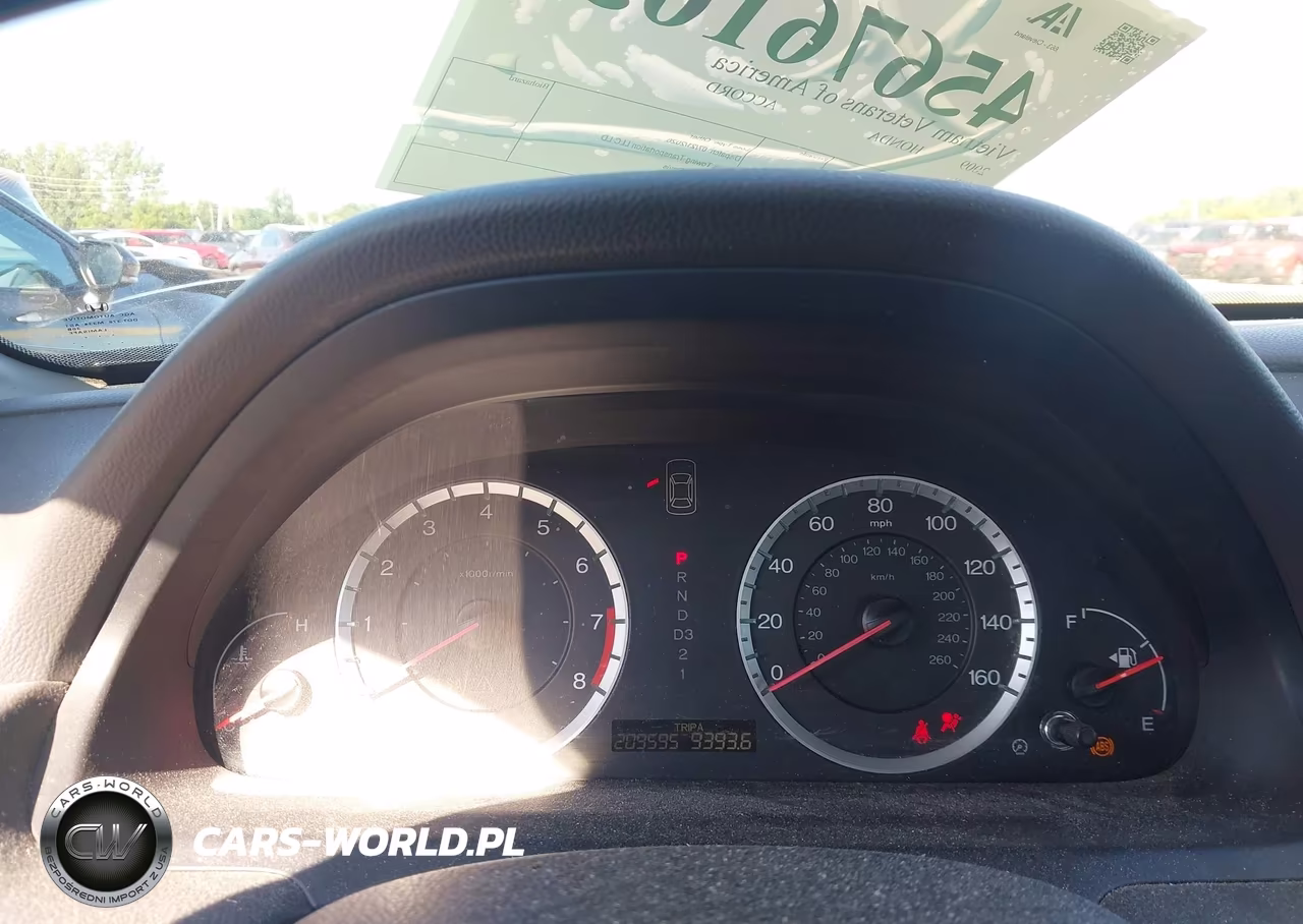 2008 Honda Accord 2.4 Lx VIN:1HGCP26318A010601 - 7
