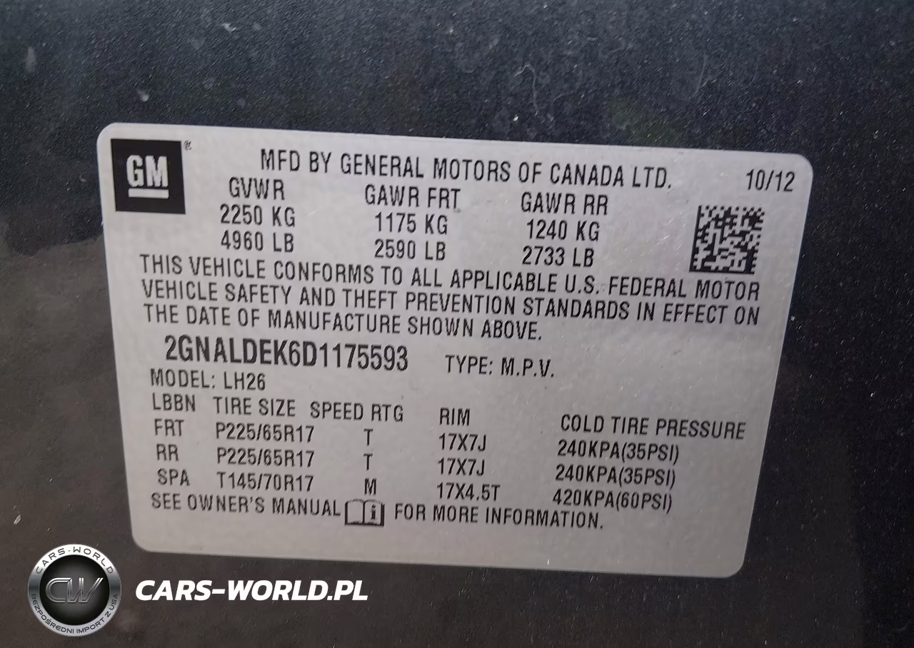 2013 Chevrolet Equinox Lt VIN:2GNALDEK6D1175593 - 9