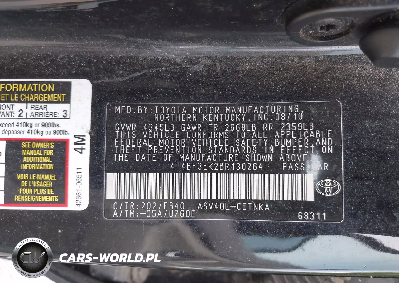2011 Toyota Camry Le VIN:4T4BF3EK2BR130264 - 9