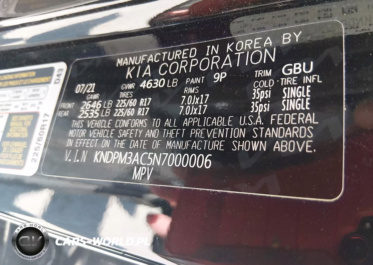 2022 Kia Sportage Lx VIN:KNDPM3AC5N7000006 - 9