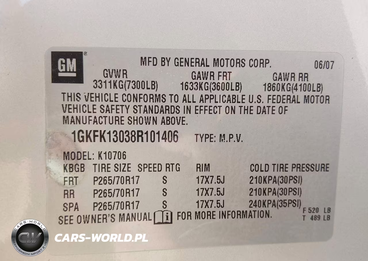 2008 GMC Yukon Slt VIN:1GKFK13038R101406 - 9
