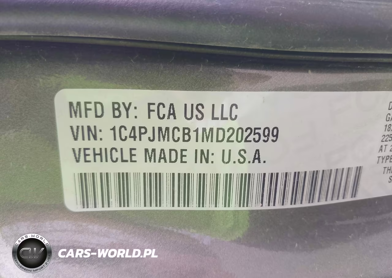 2021 Jeep Cherokee Latitude 4X4 VIN:1C4PJMCB1MD202599 - 9