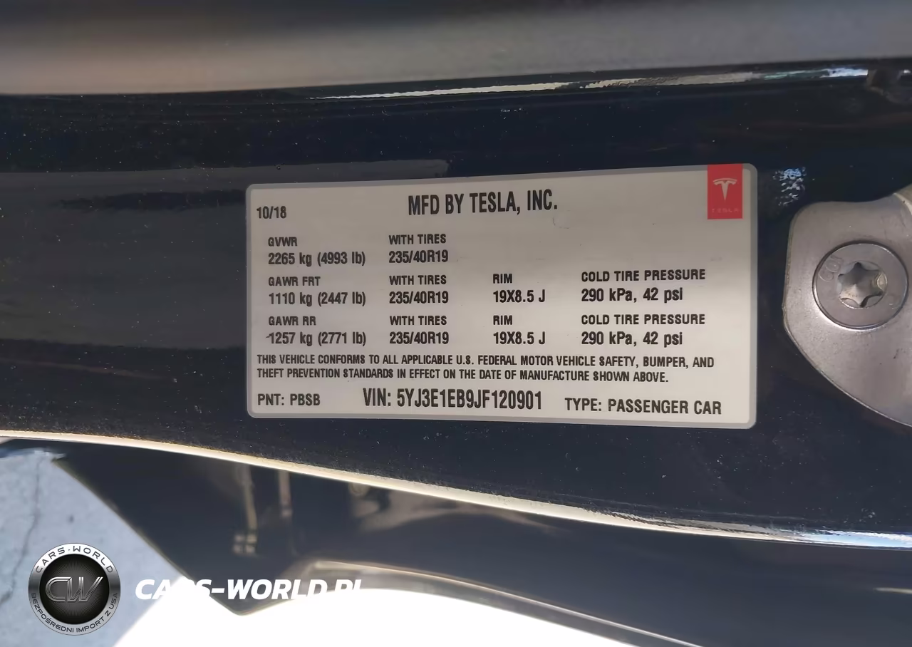 2018 Tesla Model 3 Long Range-Performance VIN:5YJ3E1EB9JF120901 - 9