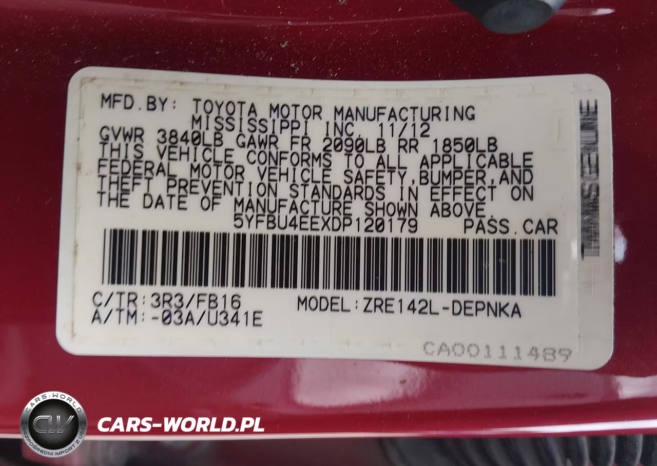 2013 Toyota Corolla Le VIN:5YFBU4EEXDP120179 - 9