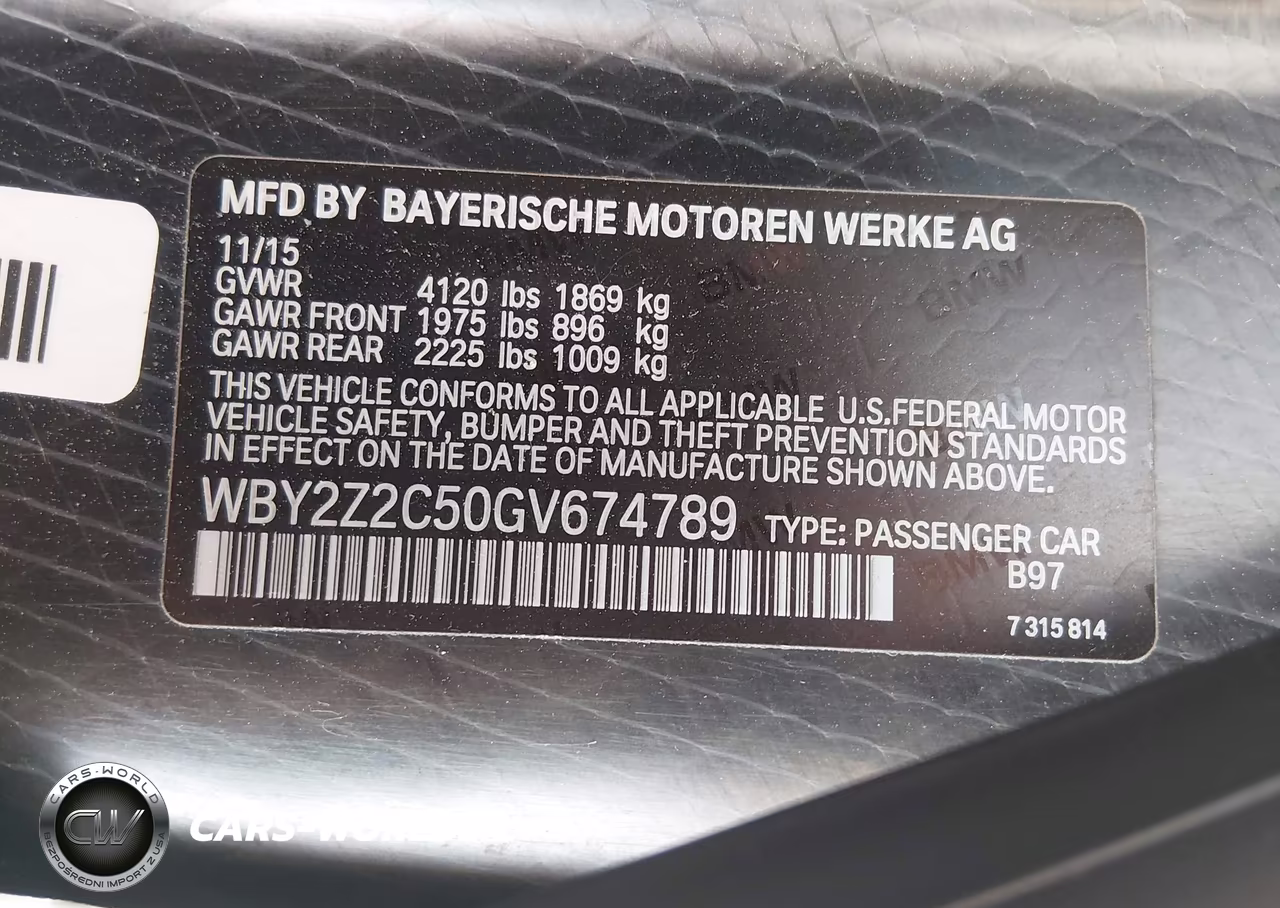 2016 BMW I8 VIN:WBY2Z2C50GV674789 - 9