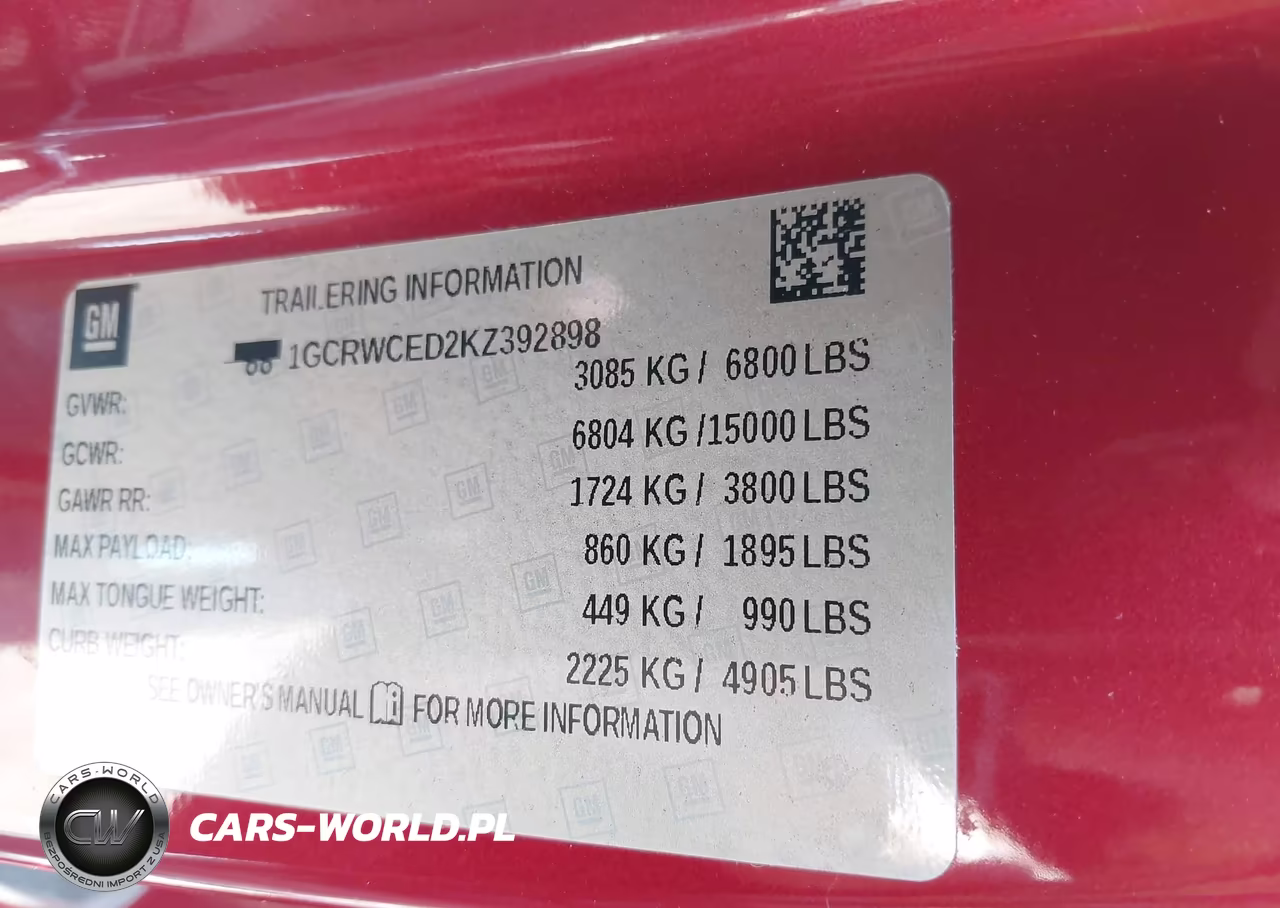 2019 Chevrolet Silverado 1500 Lt VIN:1GCRWCED2KZ392898 - 9